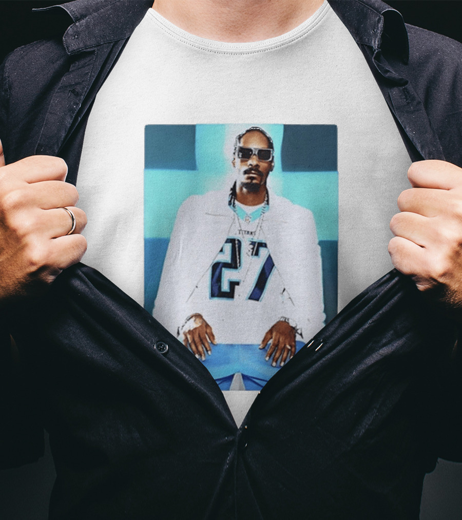 Tennessee Titans 27 Jersey Worn By Snoop Dogg T-Shirt