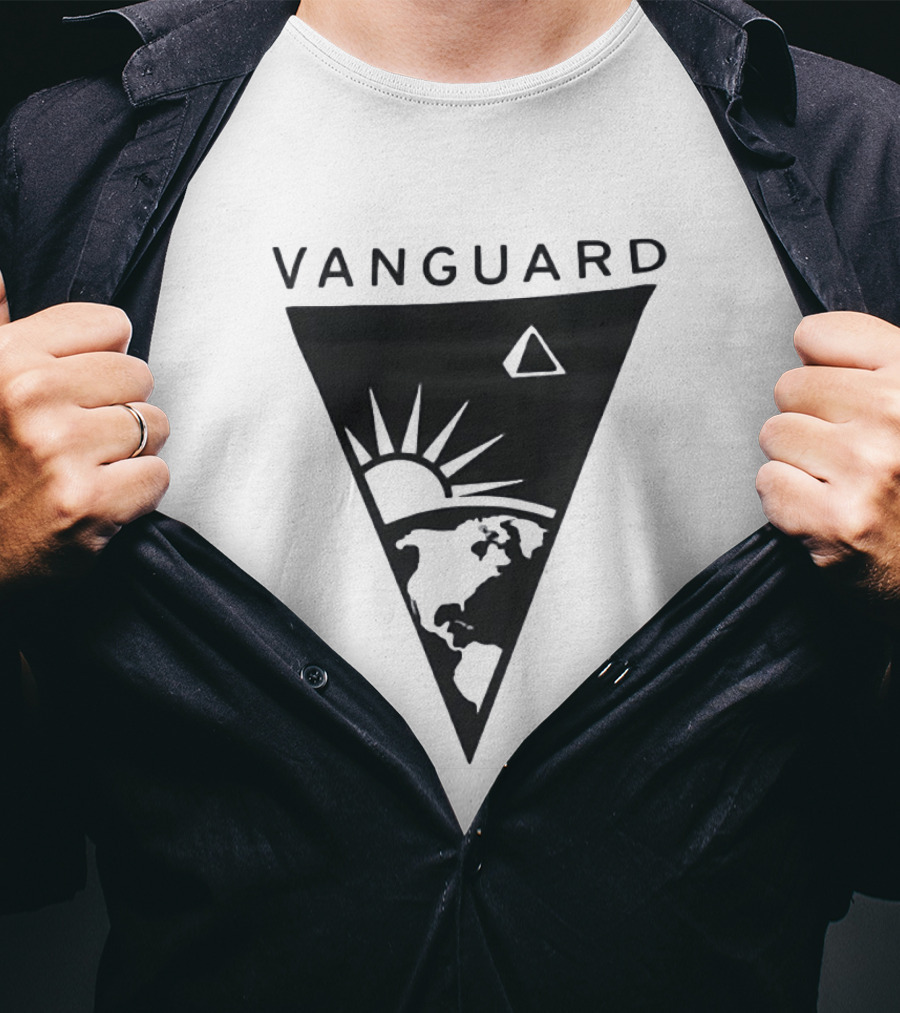Vanguard Earth Sun Triangle Minimalist Earth Sun T-Shirt