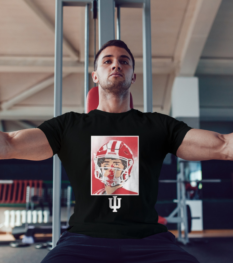 Josh Hoover Indiana Hoosiers Football Bloody Face T-Shirt