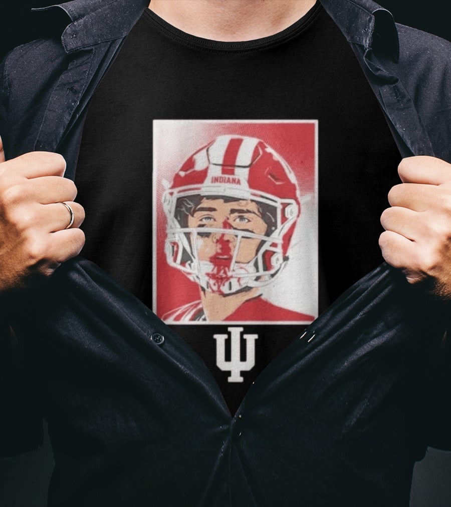 Josh Hoover Indiana Hoosiers Football Bloody Face T-Shirt