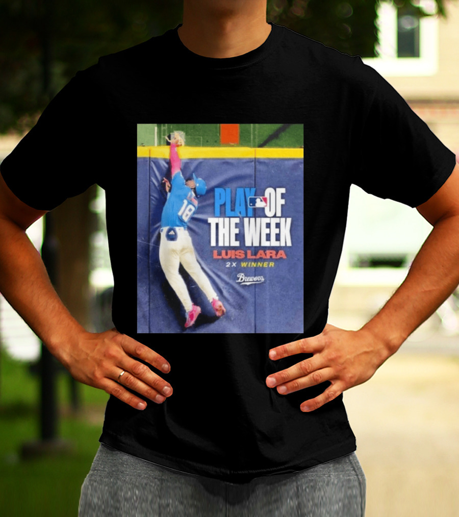 Luis Lara Play Of The Week 2x Winner Milwaukee Brewers T-Shirt