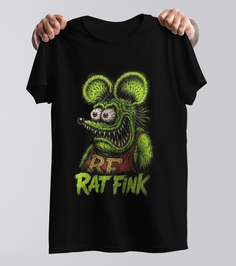 Rat Fink Kustom Kulture Born To Ride Weird RF T-Shirt
