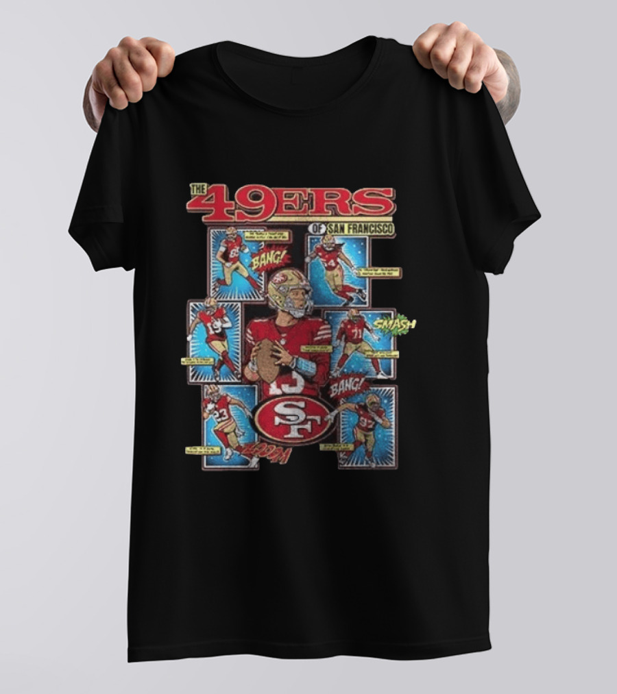 The 49ers Of San Francisco All Stars Comic Bang Smash SF 49ers T-Shirt