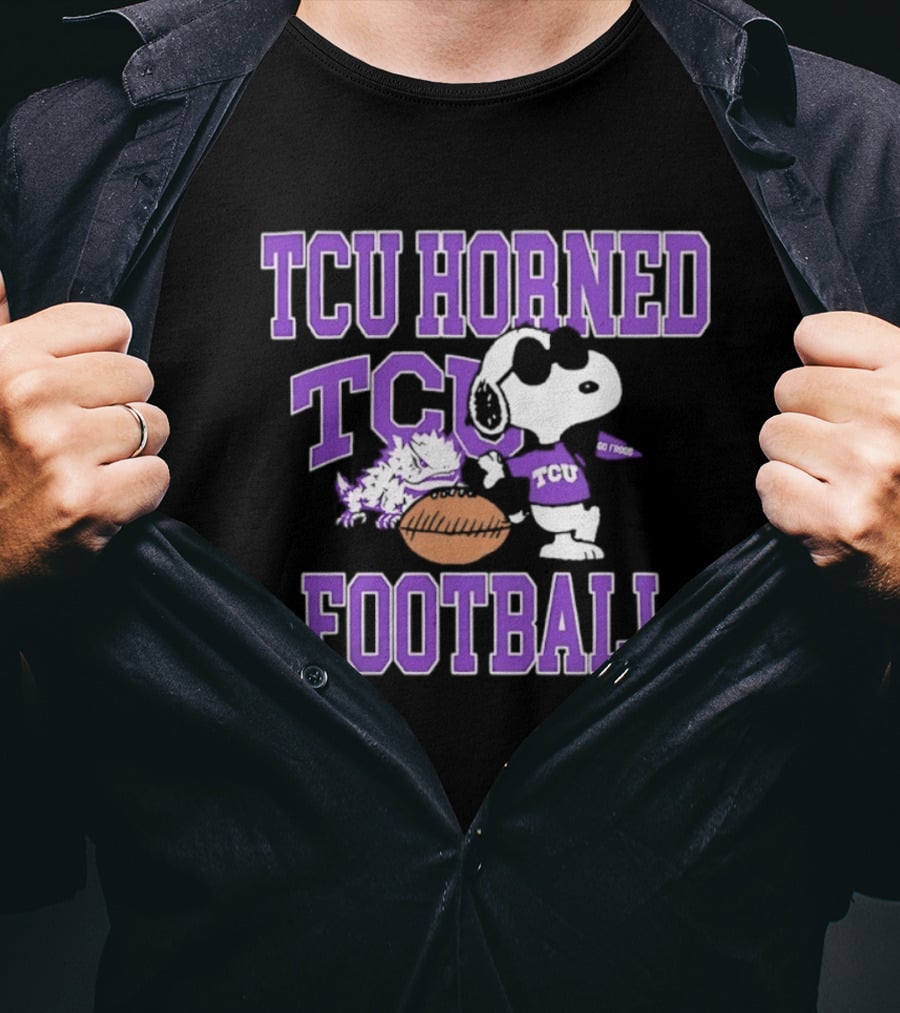 TCU Horned Frogs Football Snoopy Go Frogs T-Shirt