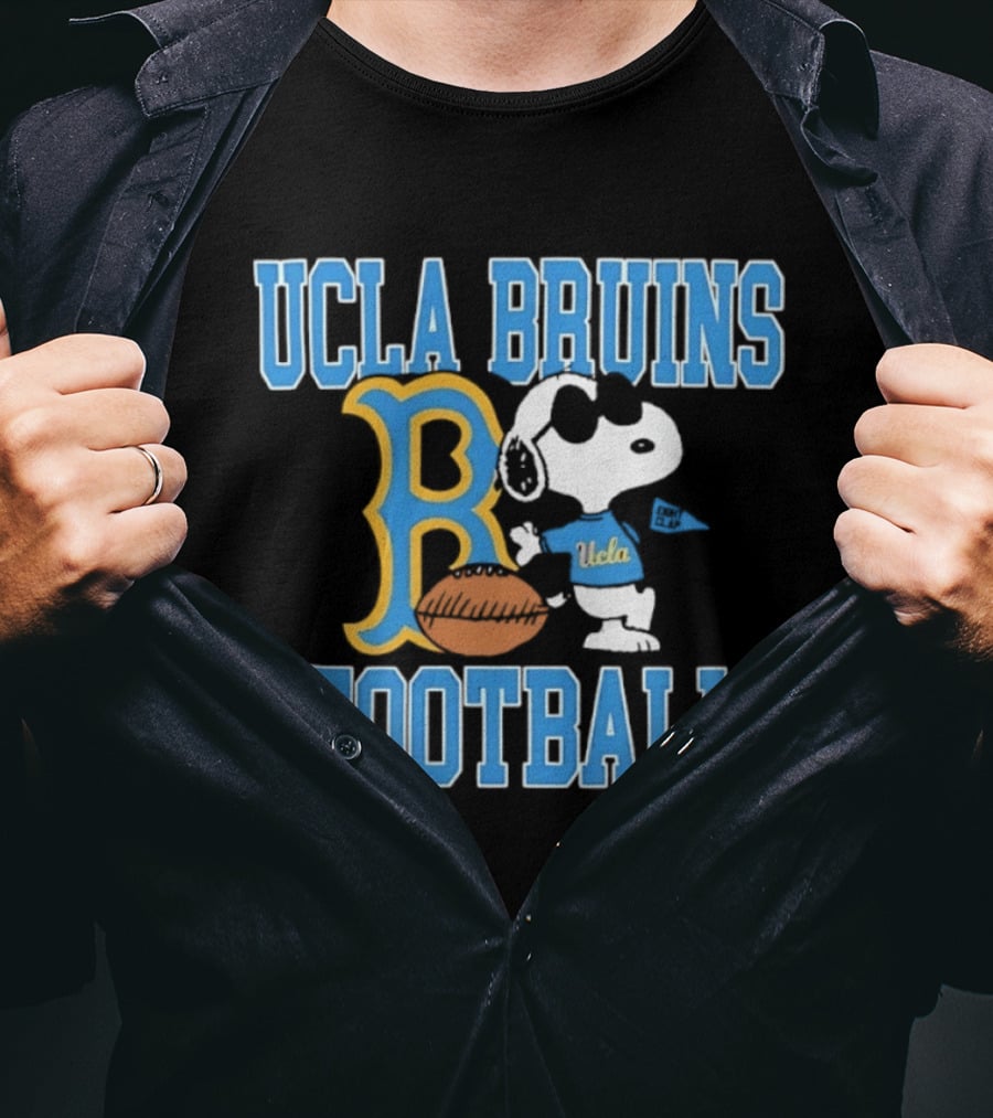 UCLA Bruins Football Snoopy Peanuts Eight Clap T-Shirt