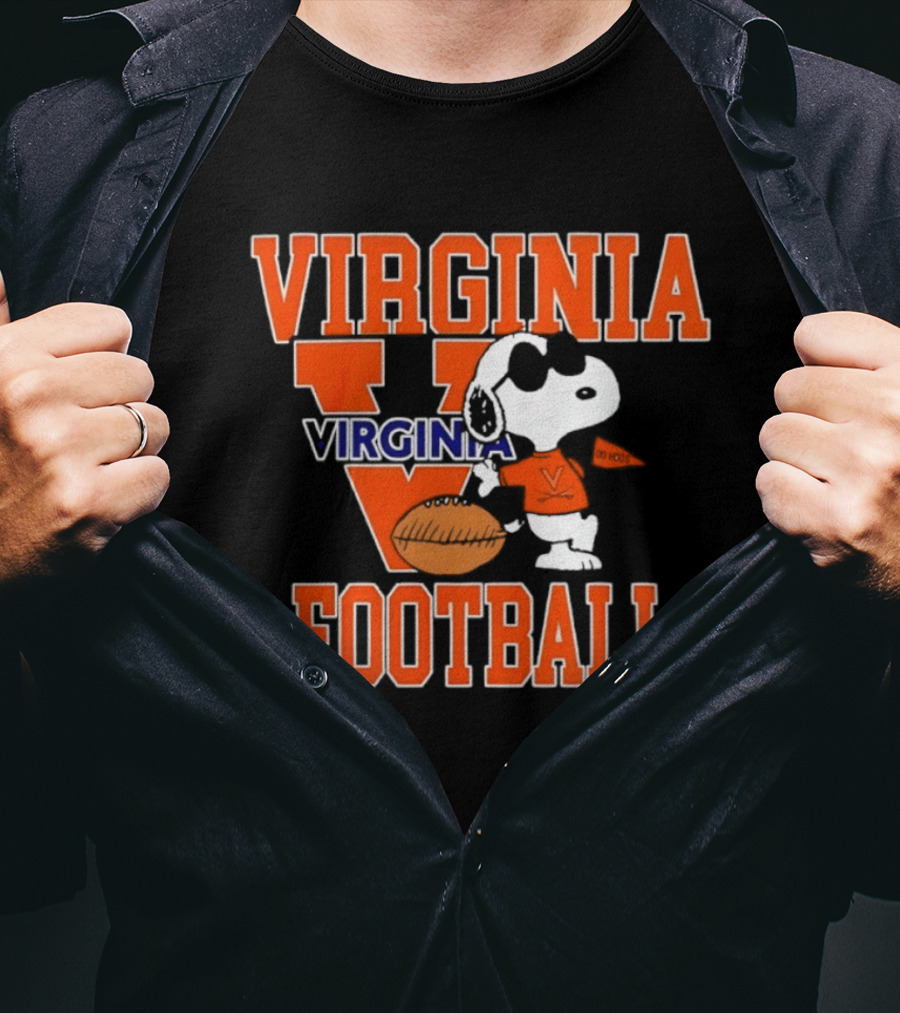 Virginia Cavaliers Football Snoopy Go Hoos T-Shirt