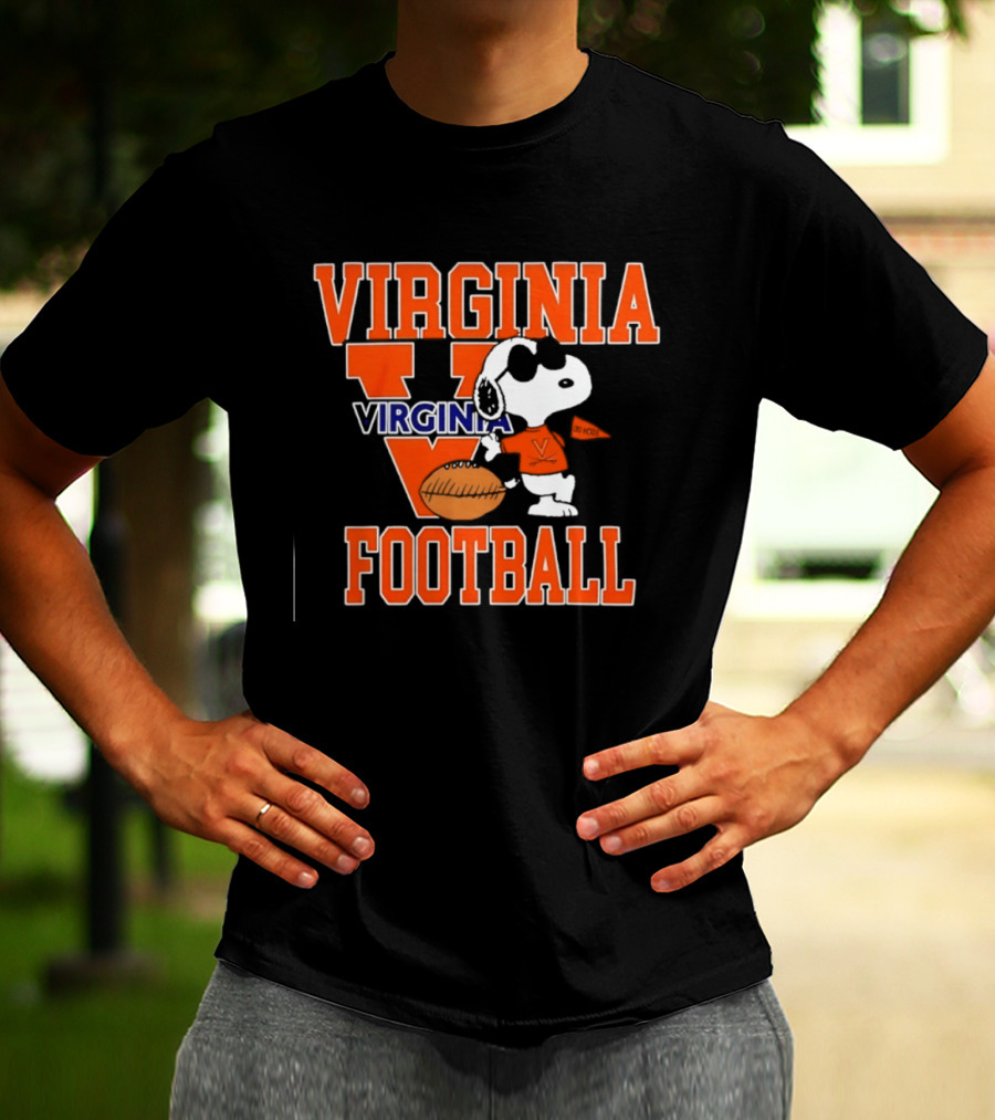 Virginia Cavaliers Football Snoopy Go Hoos T-Shirt