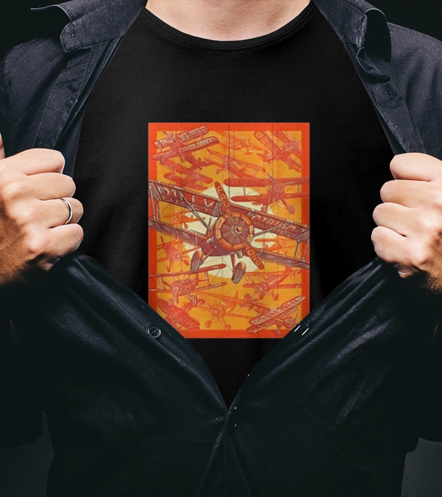 Biplane Airshow Eugene And Austin Adventure T-Shirt