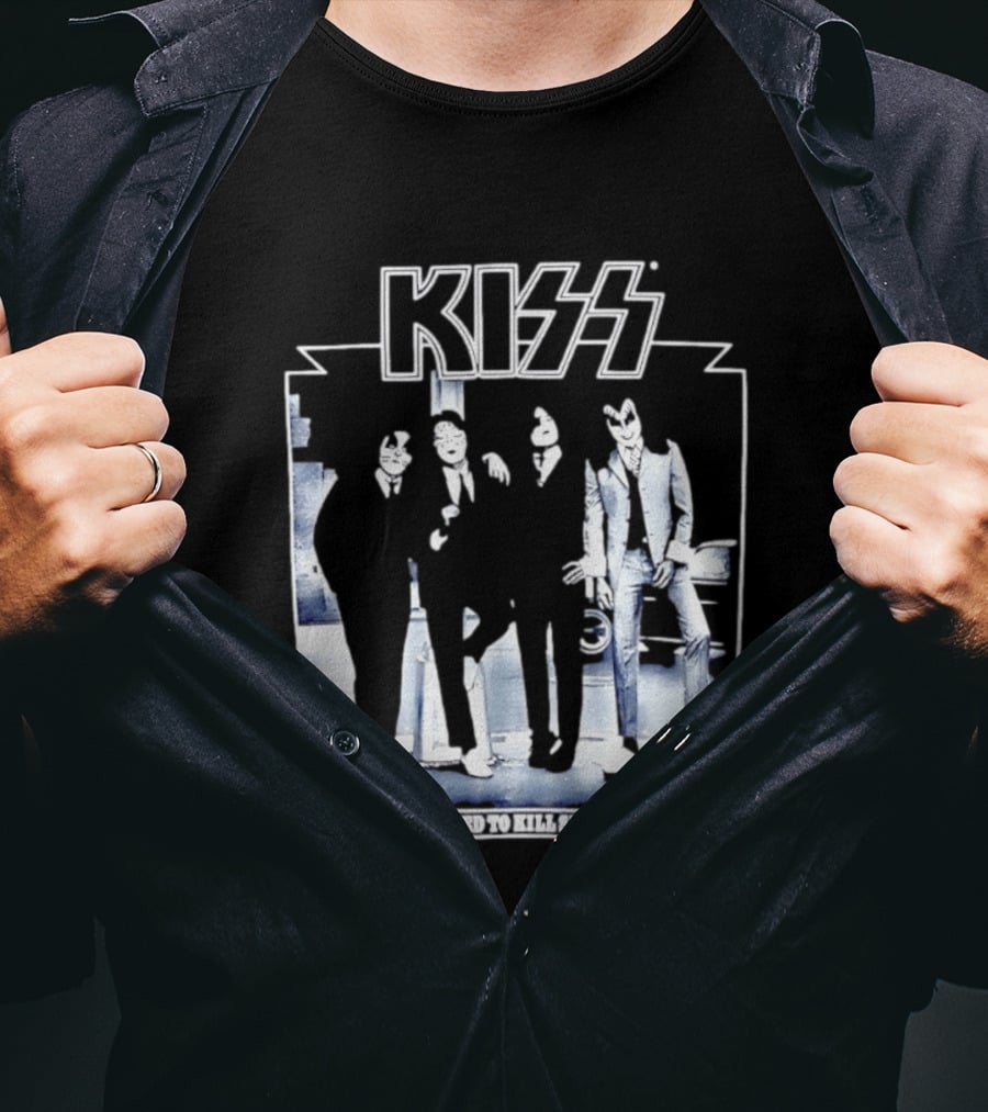 Kiss Dressed To Kill Since 1975 Rock Music Band T-Shirt