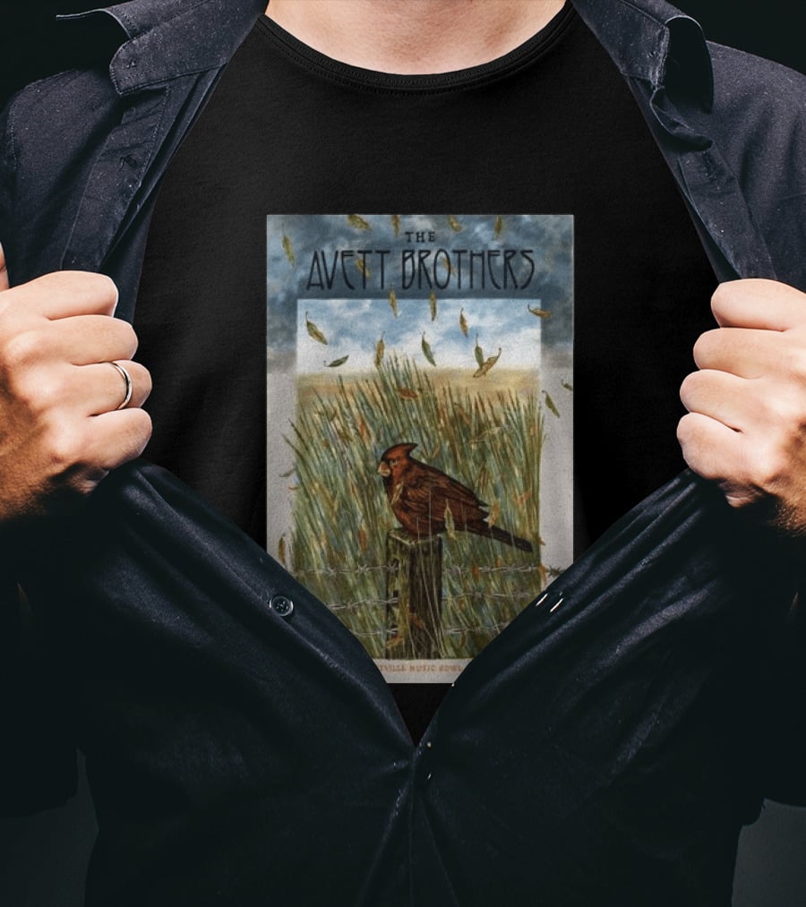 The Avett Brothers Westville Music Bowl New Haven CT Sep 17 2026 Cardinal In Field T-Shirt