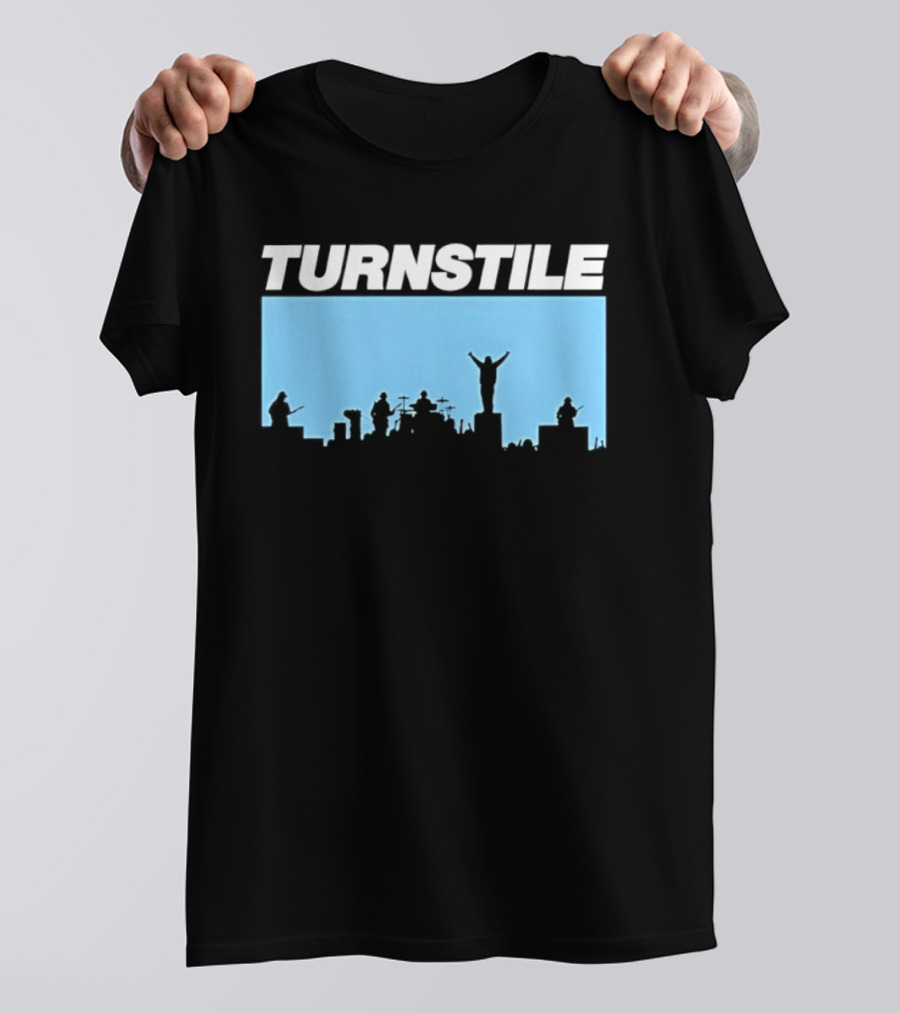 Turnstile Band Skyline Performance Hardcore T-Shirt