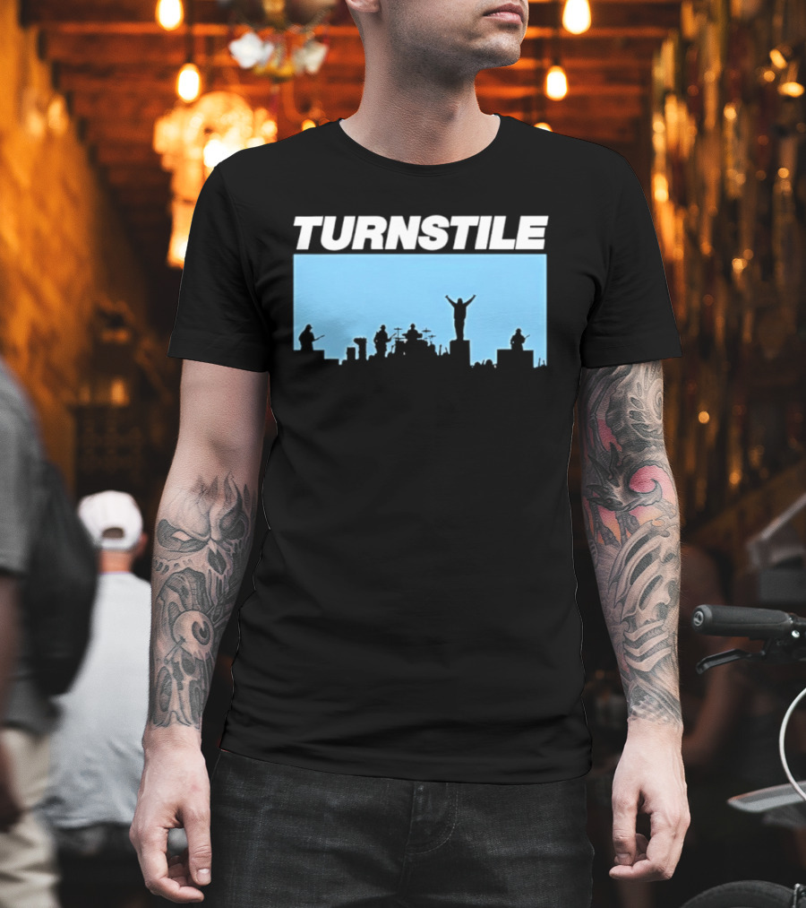Turnstile Band Skyline Performance Hardcore T-Shirt