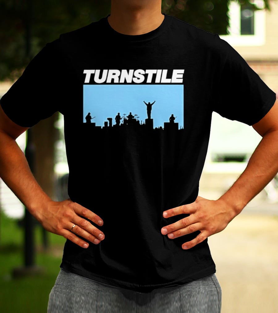 Turnstile Band Skyline Performance Hardcore T-Shirt