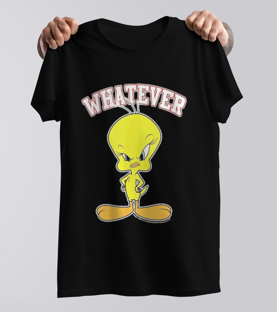 Tweety Bird Whatever Attitude Looney Tunes Cartoon T-Shirt