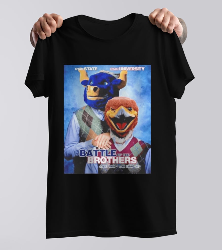 Utah State Utah University Battle Of The Brothers Sept 19th Salt Lake City T-Shirt