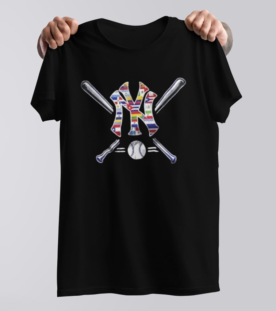 New York Yankees Hispanic Heritage Month Flags 2026 Celebration T-Shirt
