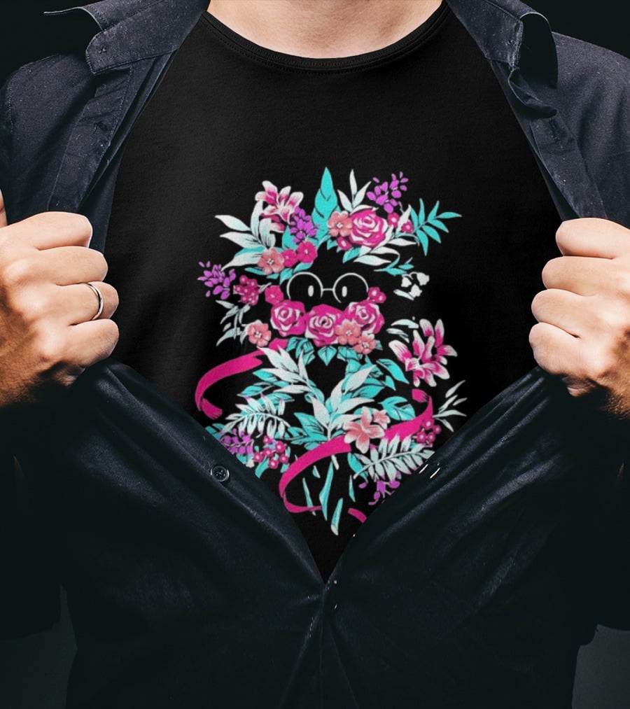 Floral Wizardry Bouquet Glasses Magic Blossoms T-Shirt
