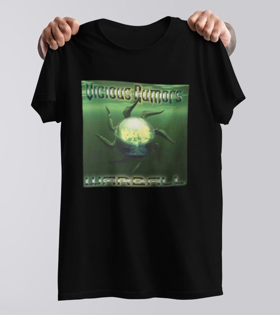 Vicious Rumors Warball Album Cover Heavy Metal Band Music T-Shirt