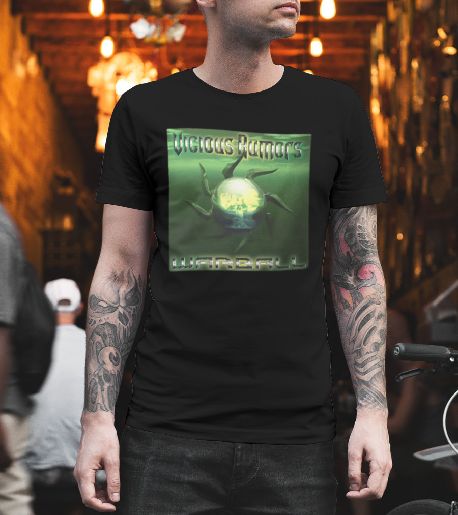 Vicious Rumors Warball Album Cover Heavy Metal Band Music T-Shirt