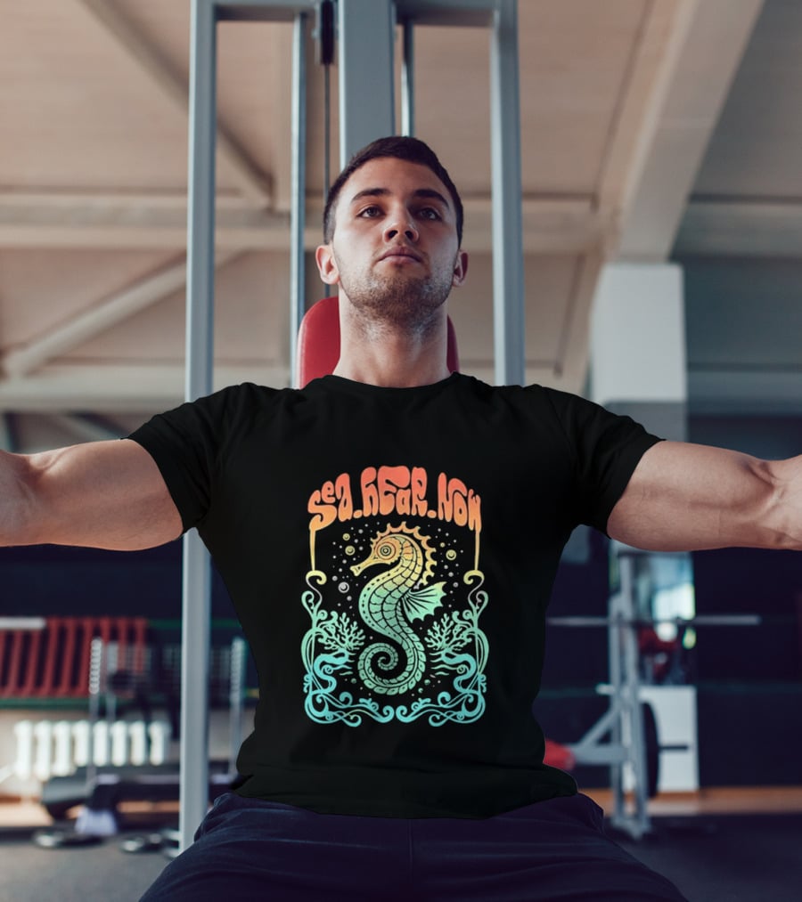 Sea Hear Now Seahorse 2026 Lineup Psychedelic Festival T-Shirt