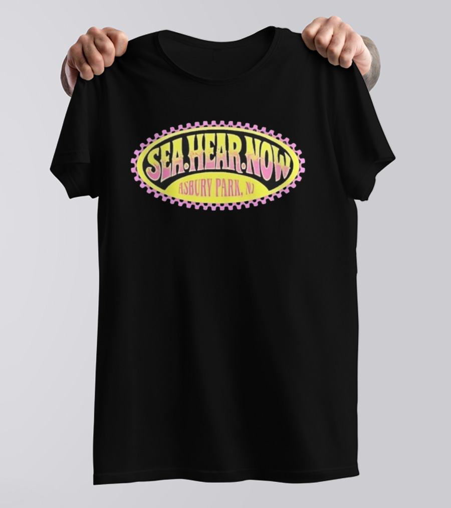 Sea Hear Now Asbury Park NJ Music Festival Retro Surfing Vibes T-Shirt