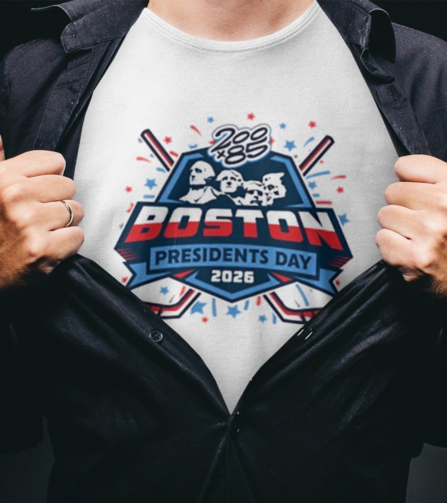 Boston Presidents Day 2026 200×85 Tournament Series T-Shirt
