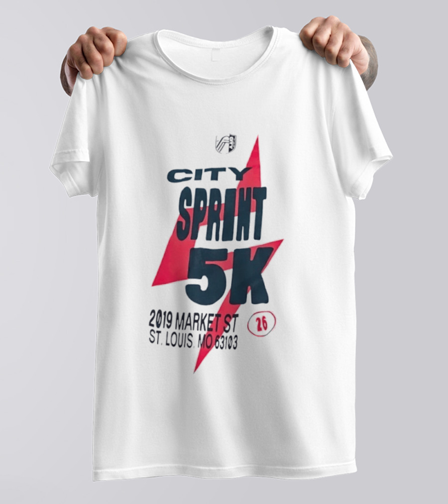 City Sprint 5K 2019 Market St St Louis MO 63103 26 T-Shirt