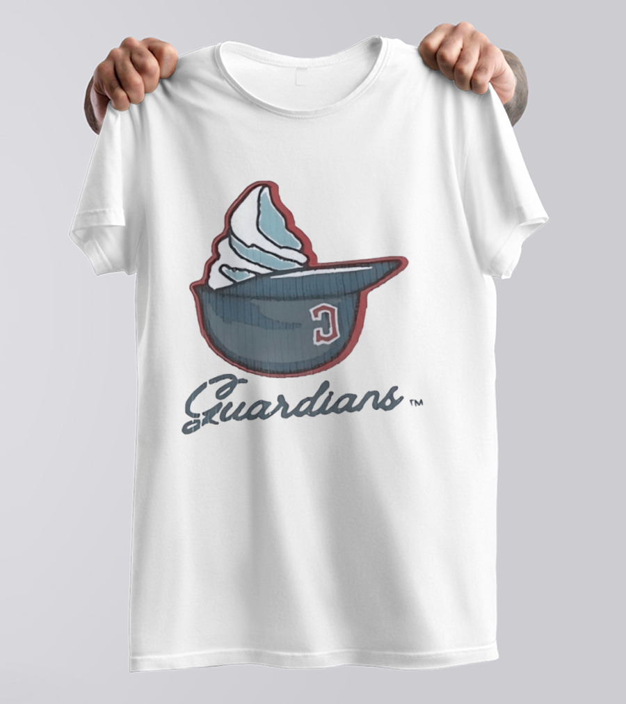 Cleveland Guardians Ice Cream Helmet C Hat Guardians T-Shirt