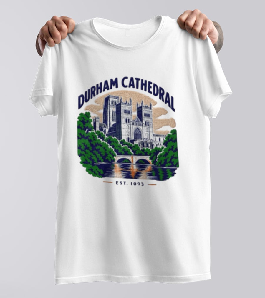 Durham Cathedral Est 1093 Iconic Landmark Travel Souvenir T-Shirt