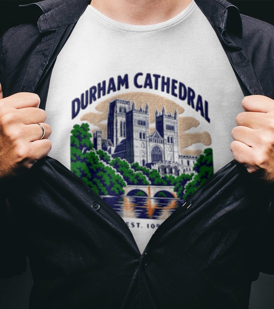 Durham Cathedral Est 1093 Iconic Landmark Travel Souvenir T-Shirt