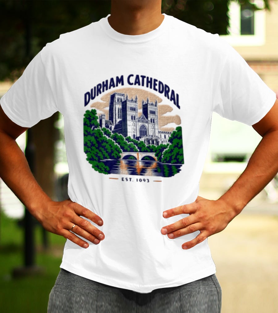 Durham Cathedral Est 1093 Iconic Landmark Travel Souvenir T-Shirt