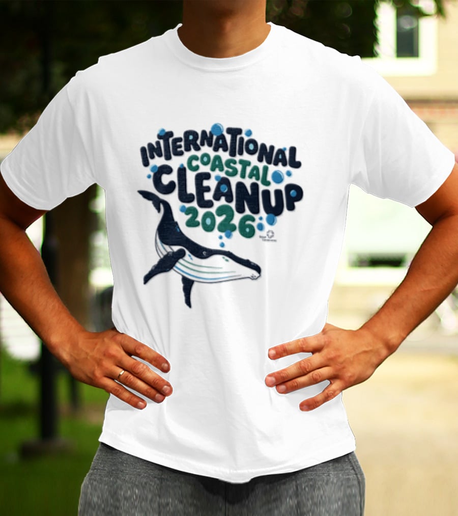 International Coastal Cleanup 2026 Humpback Whale T-Shirt