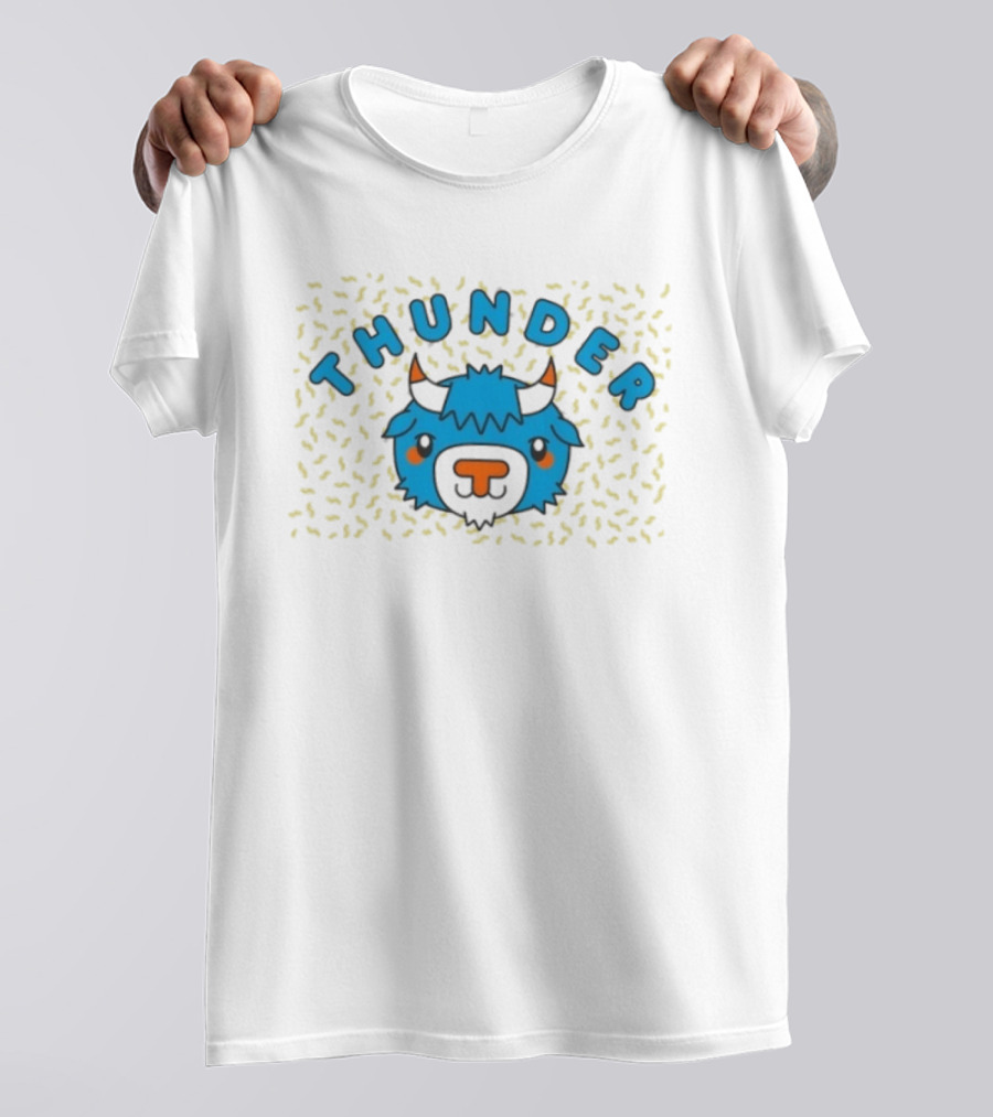 Oklahoma City Thunder Cartoon Rumble The Bison T-Shirt