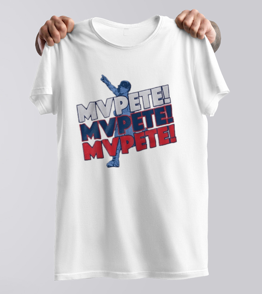 Pete Crow Armstrong Chicago Cubs MVPete Chant Celebration T-Shirt