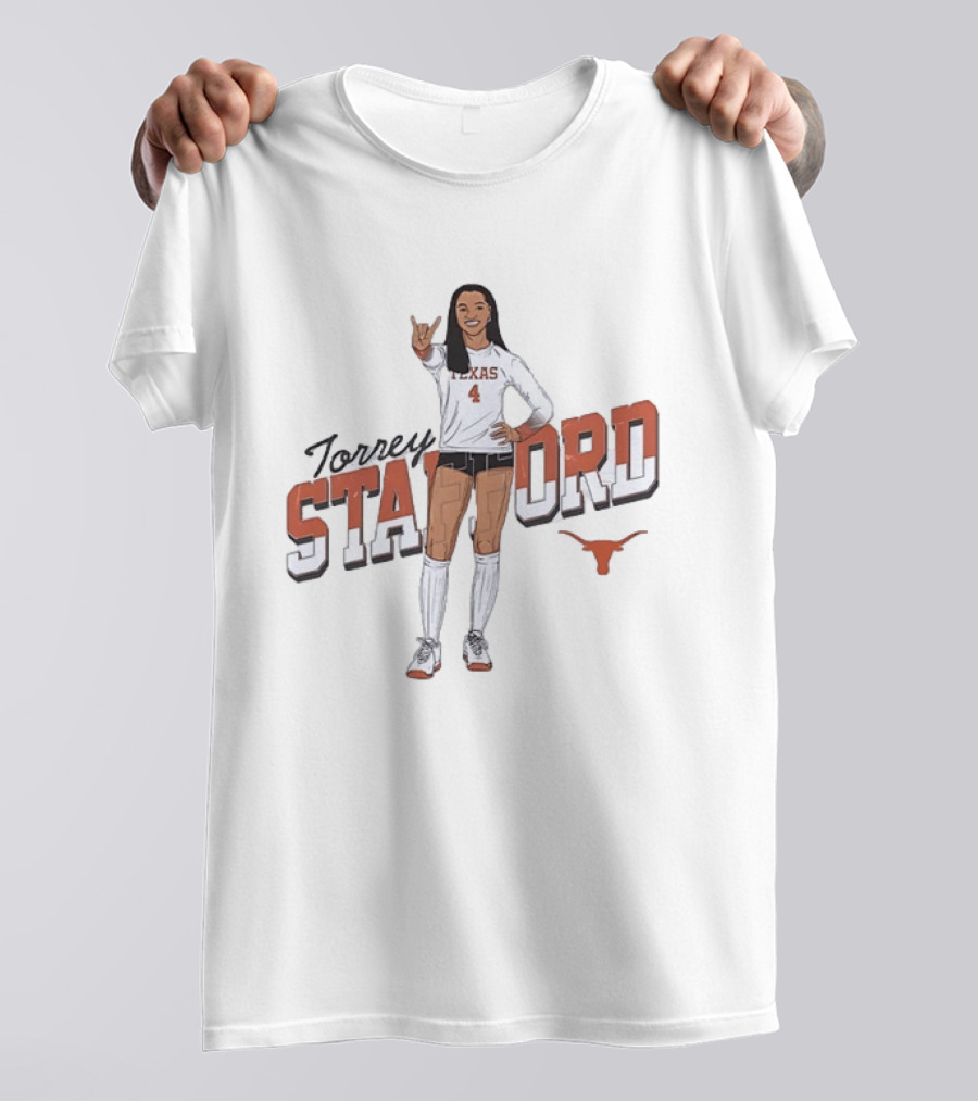 Torrey Stafford Texas Volleyball Longhorns Player 4 T-Shirt