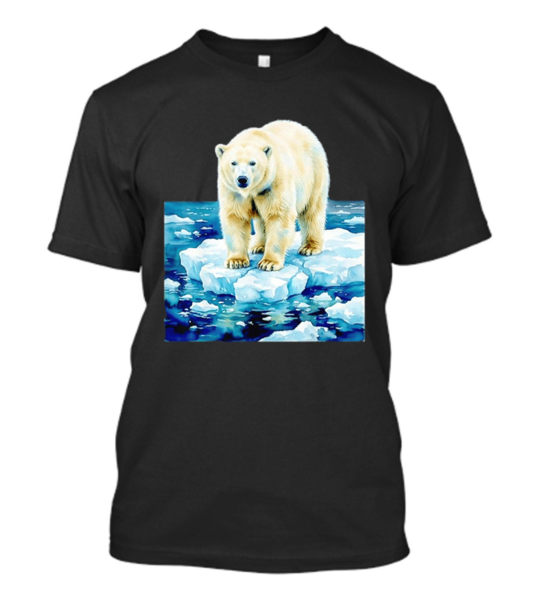 Majestic Polar Bear On Melting Iceberg Arctic Wildlife Scene T-Shirt