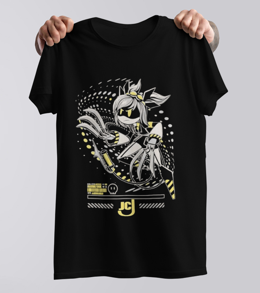 Mykx JCJ Anime Disassembly Drone Character With Claws And Tech T-Shirt