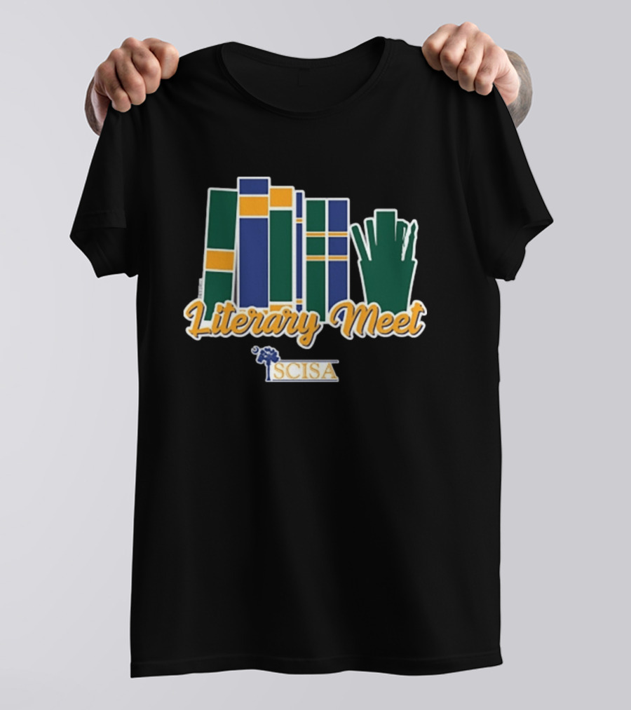 SCISA Literary Meet 2026 Books And Pens T-Shirt