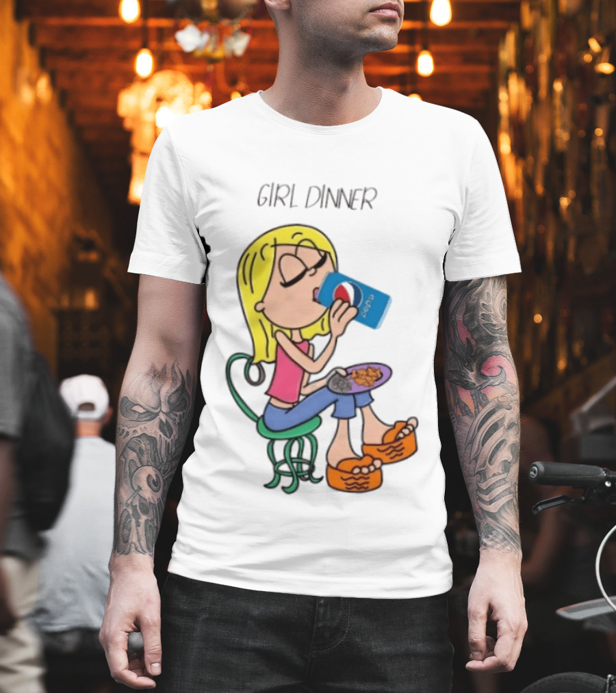 Lizzie McGuire Y2K Girl Dinner Pepsi Retro Fashion T-Shirt