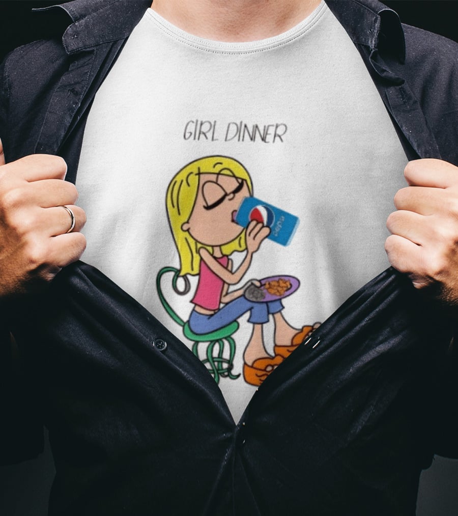 Lizzie McGuire Y2K Girl Dinner Pepsi Retro Fashion T-Shirt