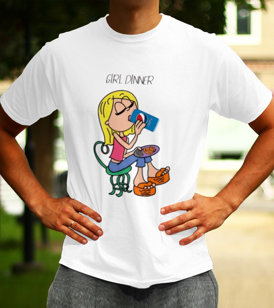 Lizzie McGuire Y2K Girl Dinner Pepsi Retro Fashion T-Shirt