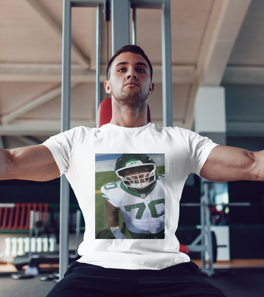 New York Jets Number 70 Football Player NFL Jersey T-Shirt