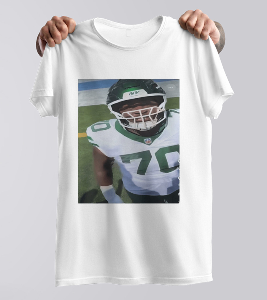 New York Jets Number 70 Football Player NFL Jersey T-Shirt