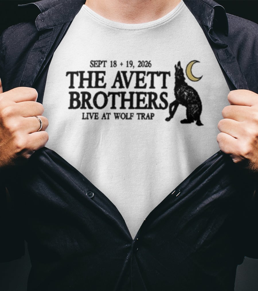 The Avett Brothers Live At Wolf Trap September 18 19 2026 T-Shirt