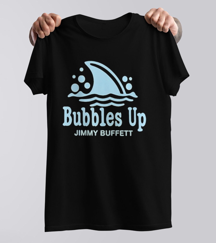 Bubbles Up Jimmy Buffett Parrothead Shark Wave Bubbles T-Shirt