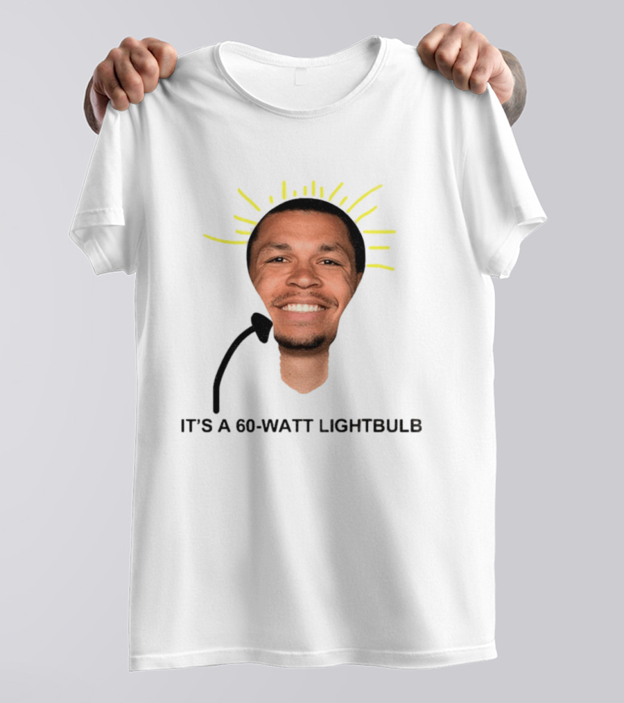 Cyclones NCAAB Jacob Lyftogt It's A 60 Watt Lightbulb Man Face Lightbulb Shape T-Shirt