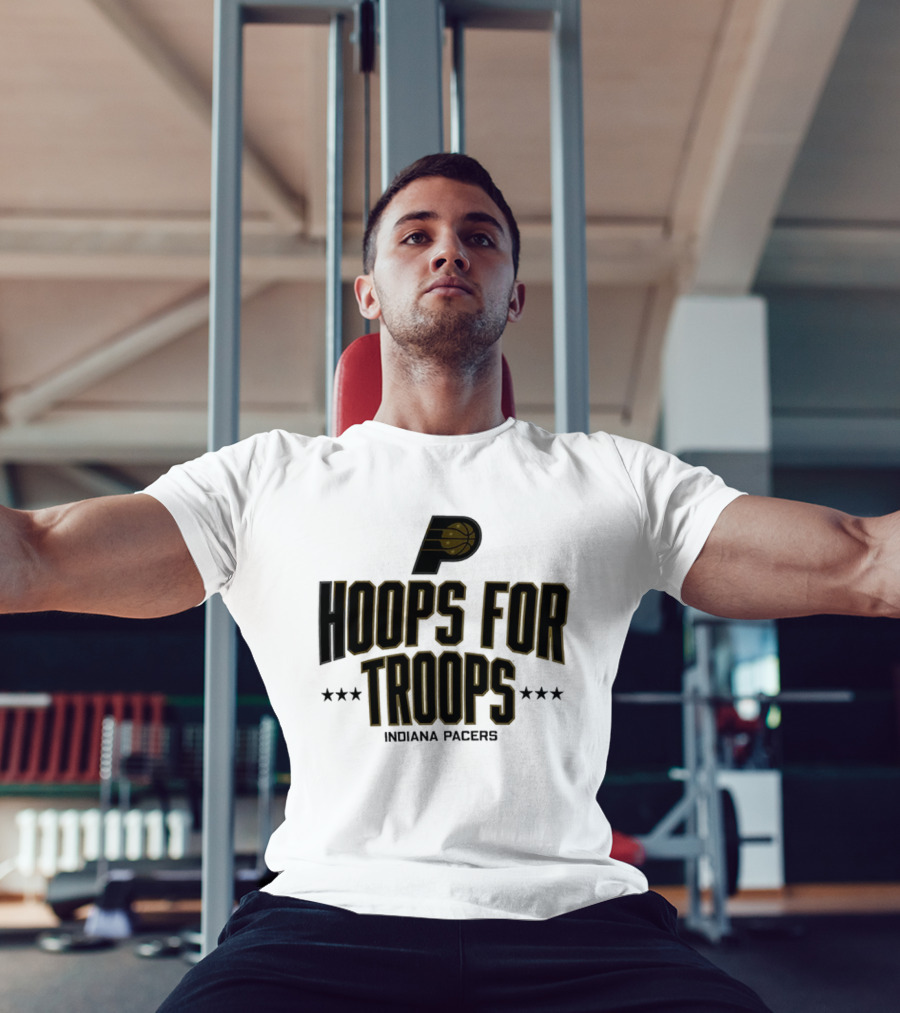 Indiana Pacers Hoops For Troops NBA 2025 T-Shirt