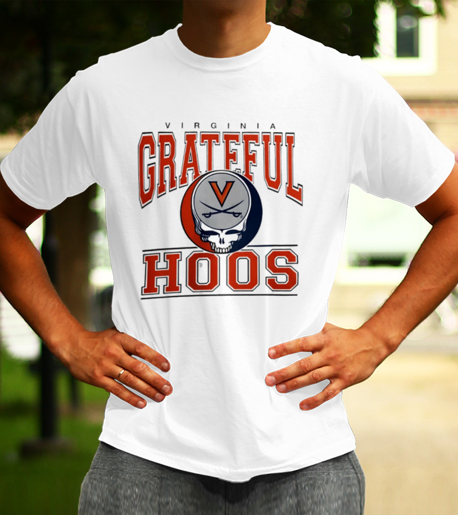 Virginia Cavaliers Grateful Dead Grateful Hoos Steal Your Helmet T-Shirt