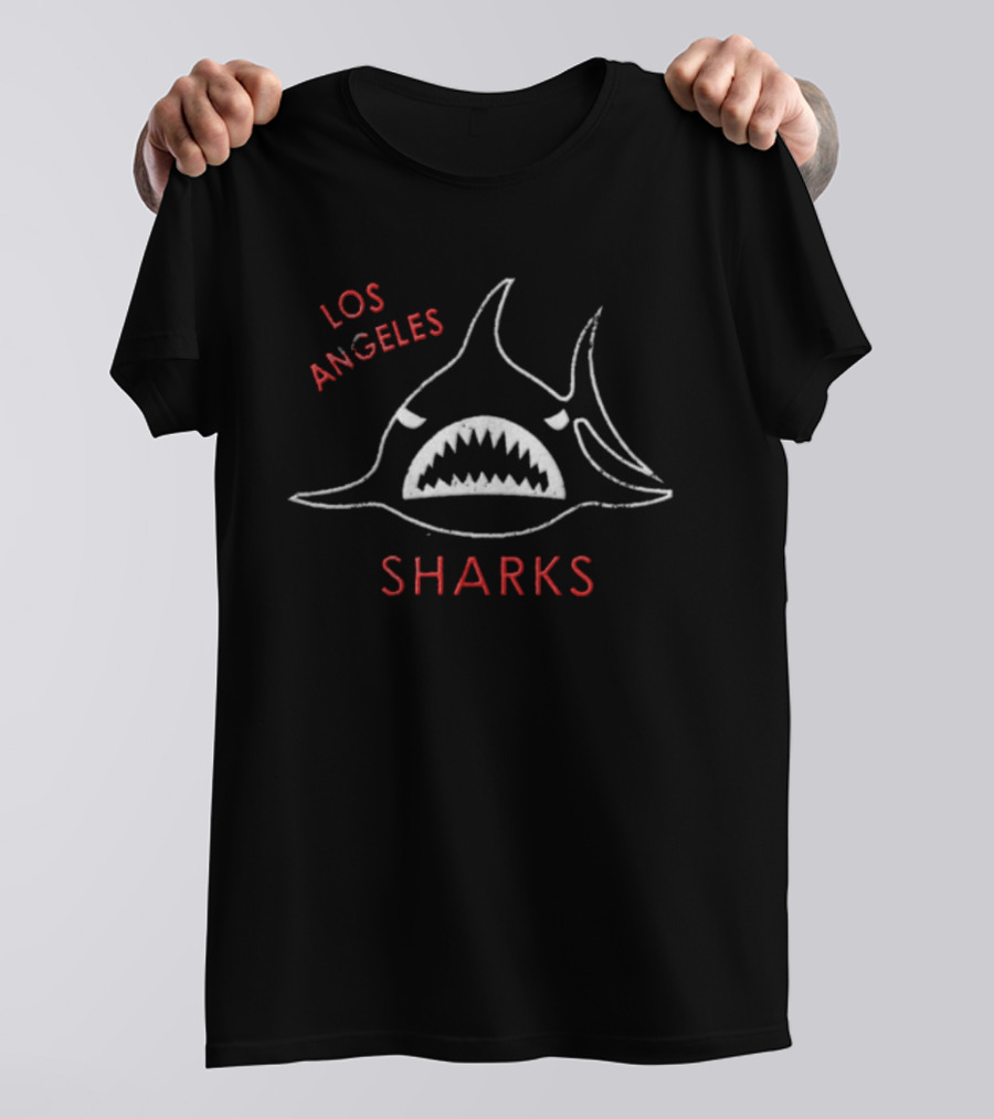 1972 Los Angeles Sharks Retro Hockey Team T-Shirt