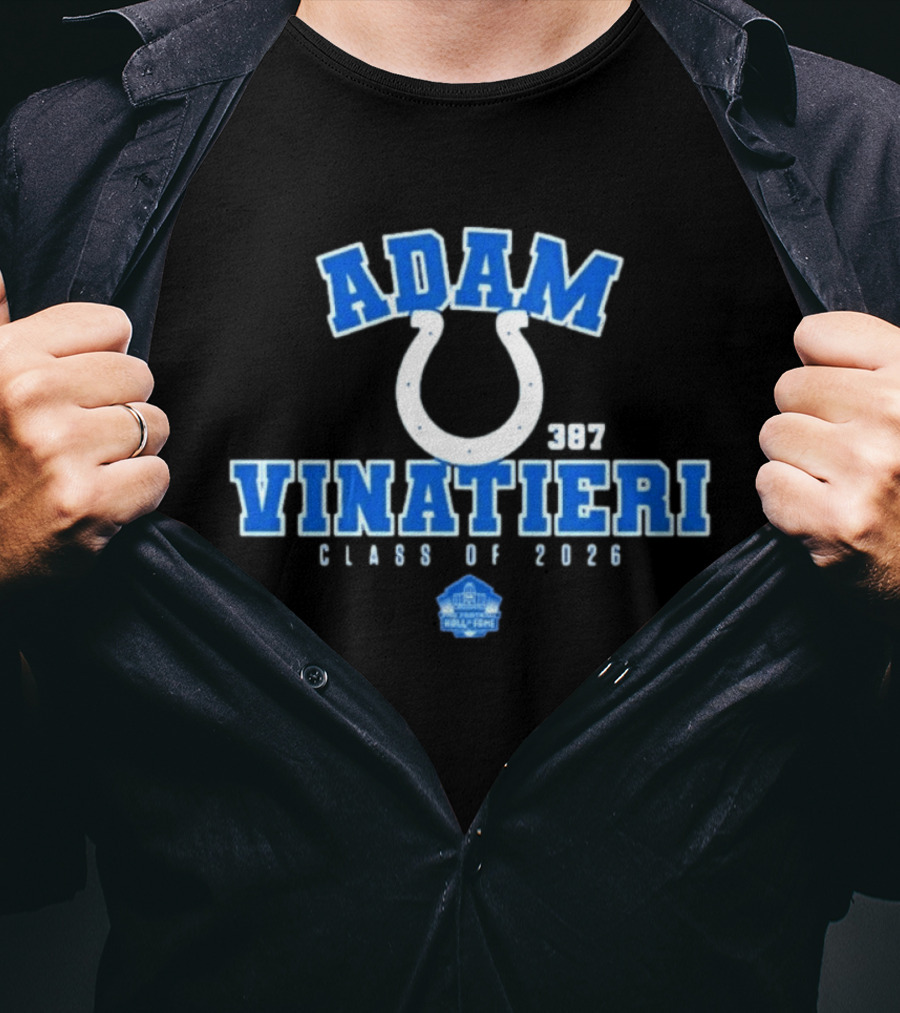 Adam Vinatieri Colts Hall Of Fame Class Of 2026 387 T-Shirt